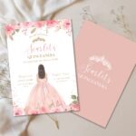 Blush Pink and Gold Quinceanera