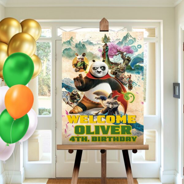 Kung Fu Panda Welcome Sign