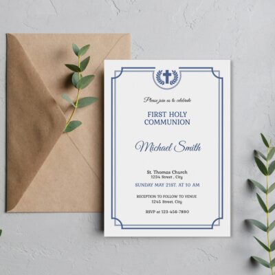 first communion invitation