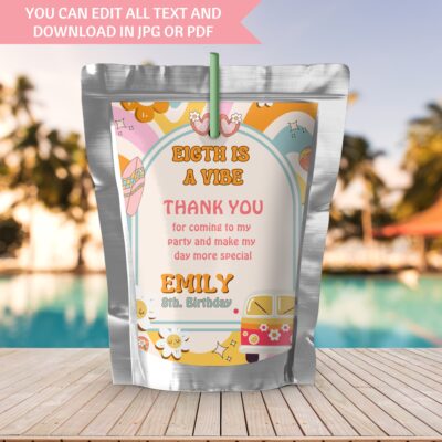 eight is a vibe juice label