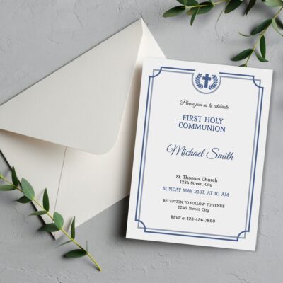 first communion invitation