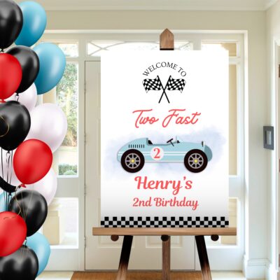 two fast welcome sign