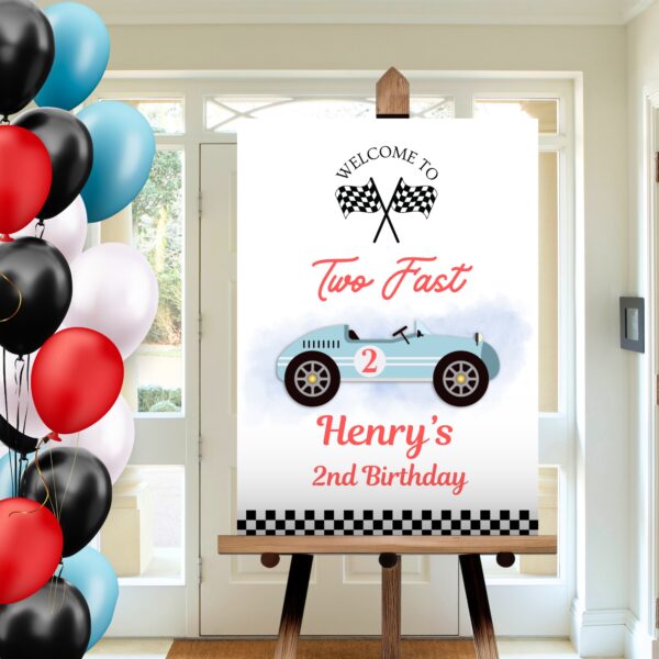 Two Fast Welcome Sign