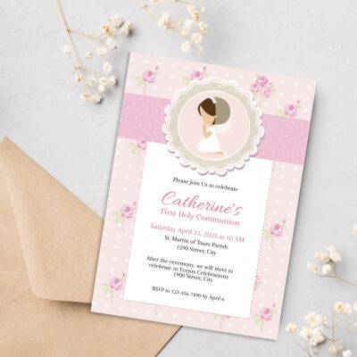 First Holy communion invitation