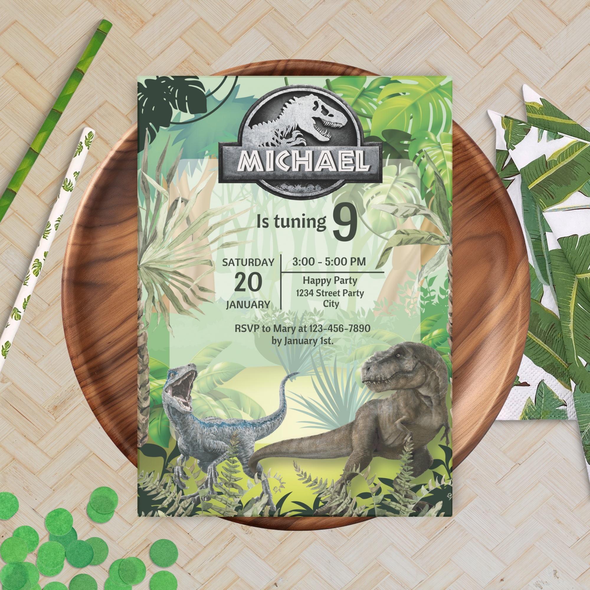 jurassic birthday invitation jurassic birthday invitation